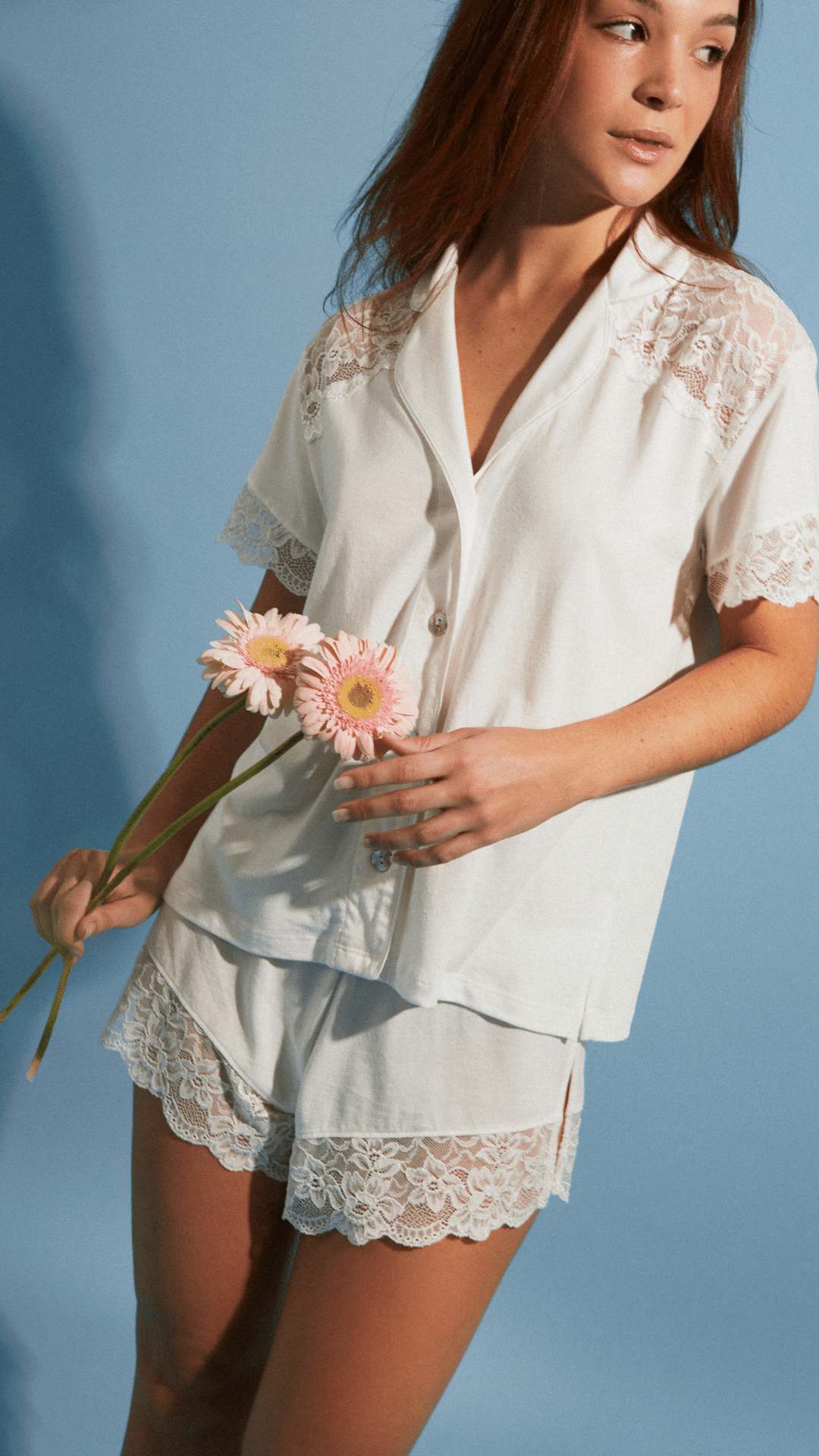 PJ Boyfriend Vera Short Bridal Ivory