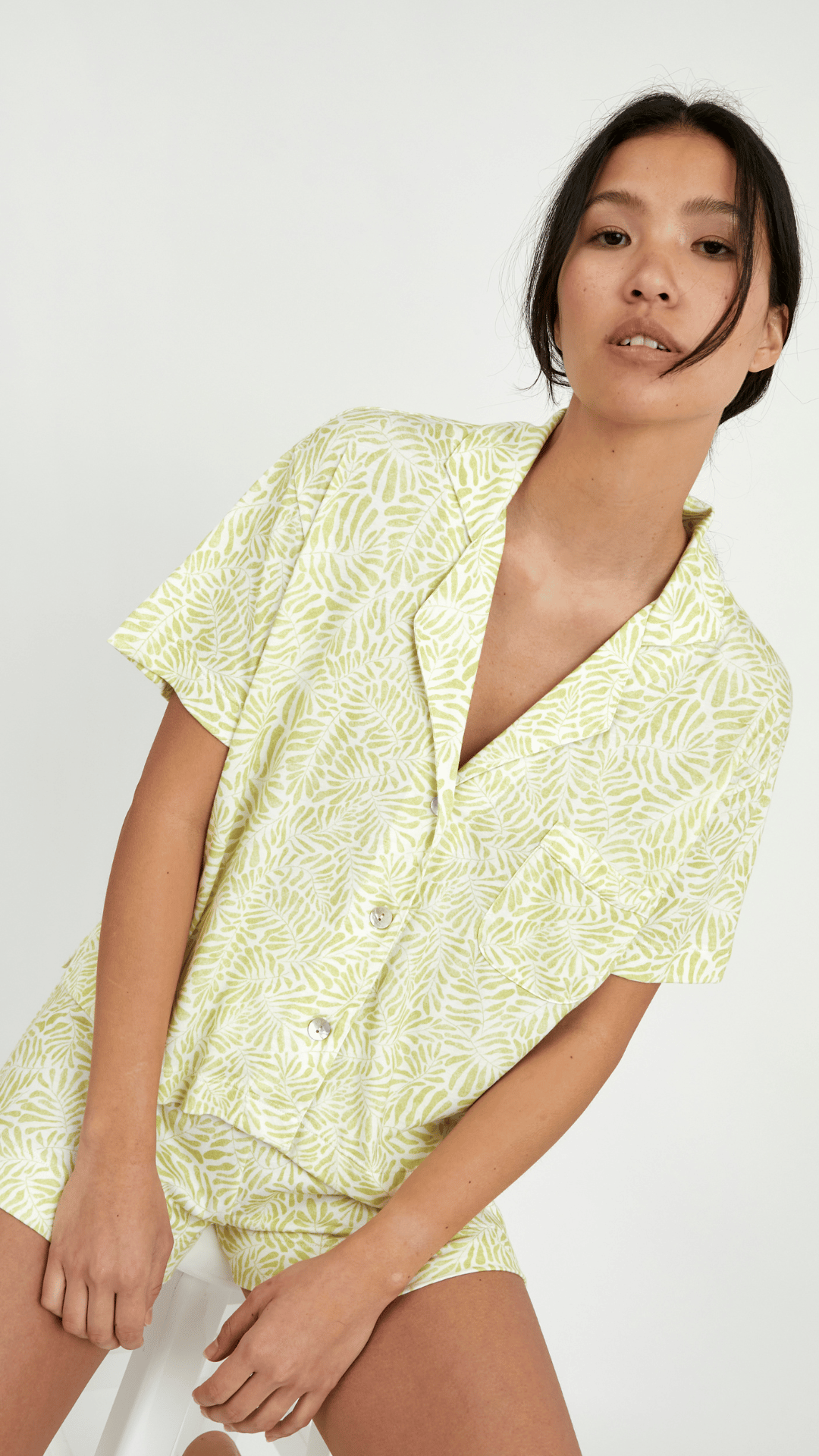 PJ Boyfriend Aria Citron Leaves