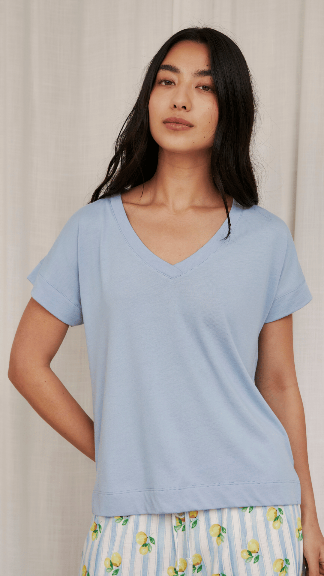 PJ Pant Lemon Breeze & Top Morning Sky