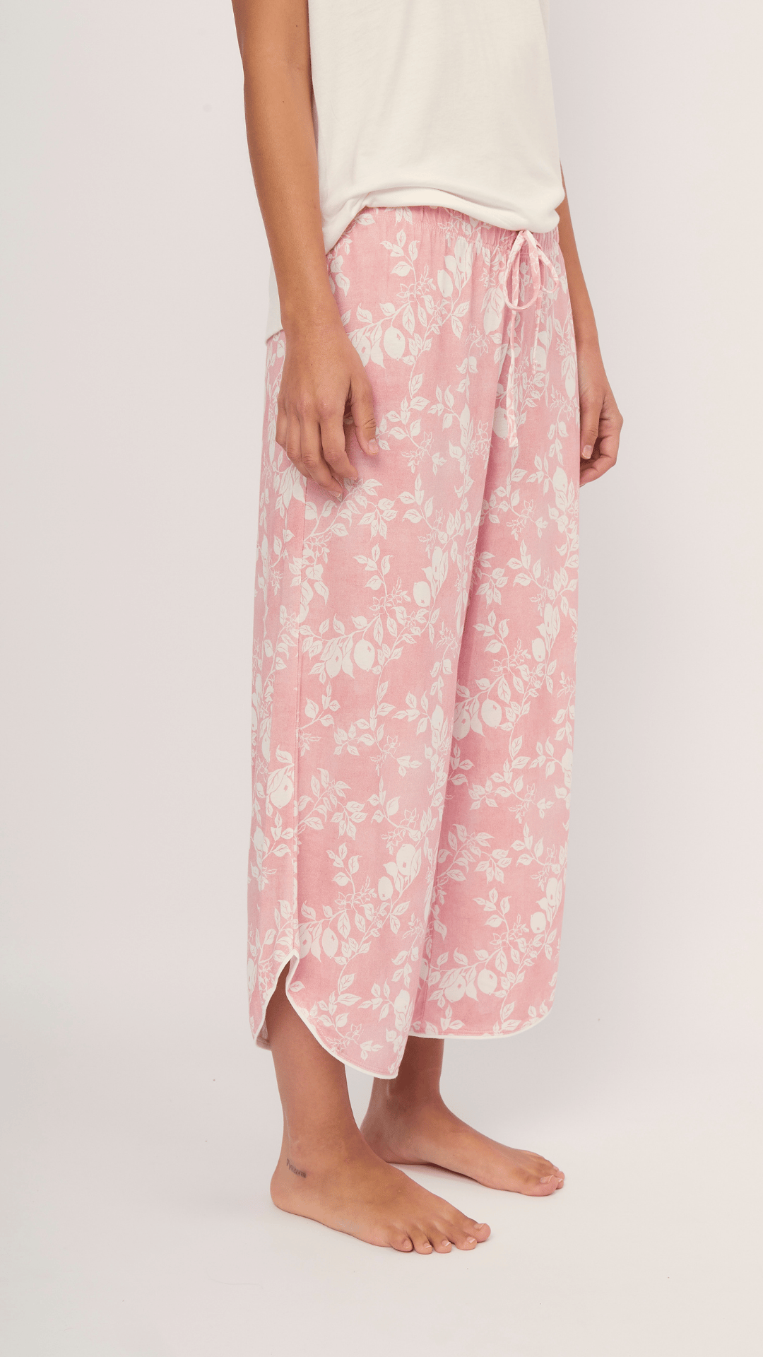 PJ Pant Coral Lemonade & Top Harper Ivory