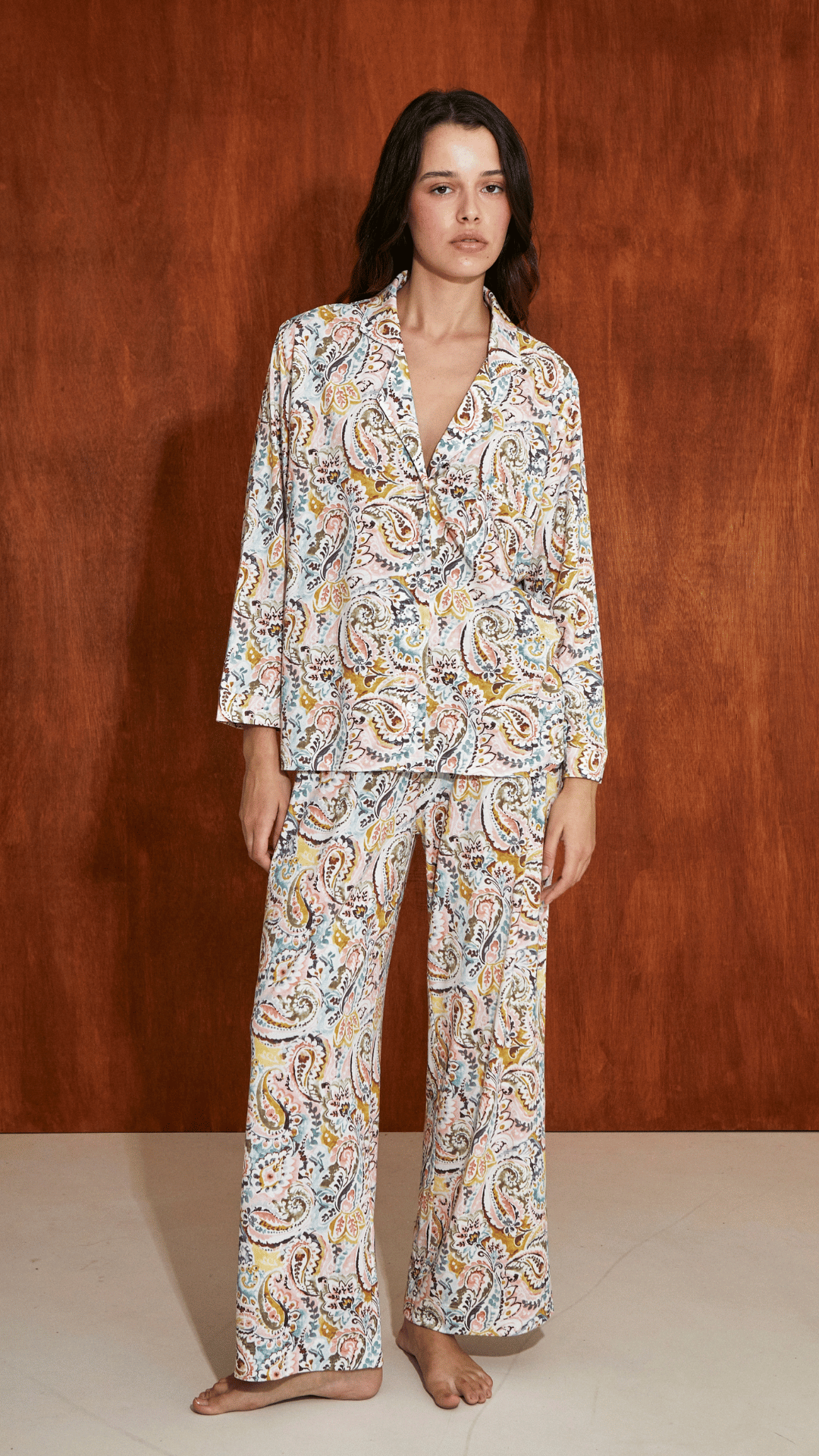 Boyfriend Agnes PJ Set Paisley