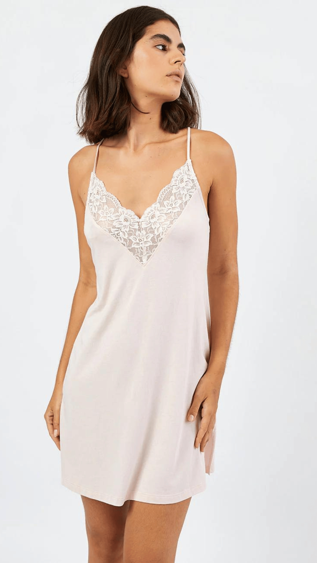 Camisola Bridal Shell Rose