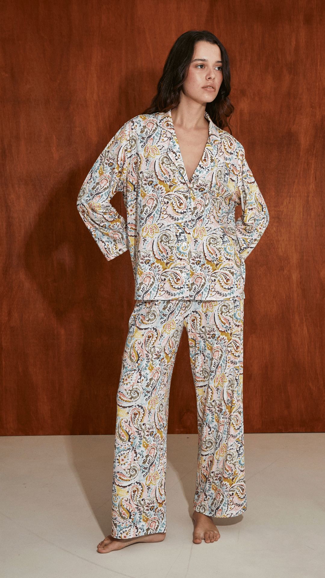 Boyfriend Agnes PJ Set Paisley