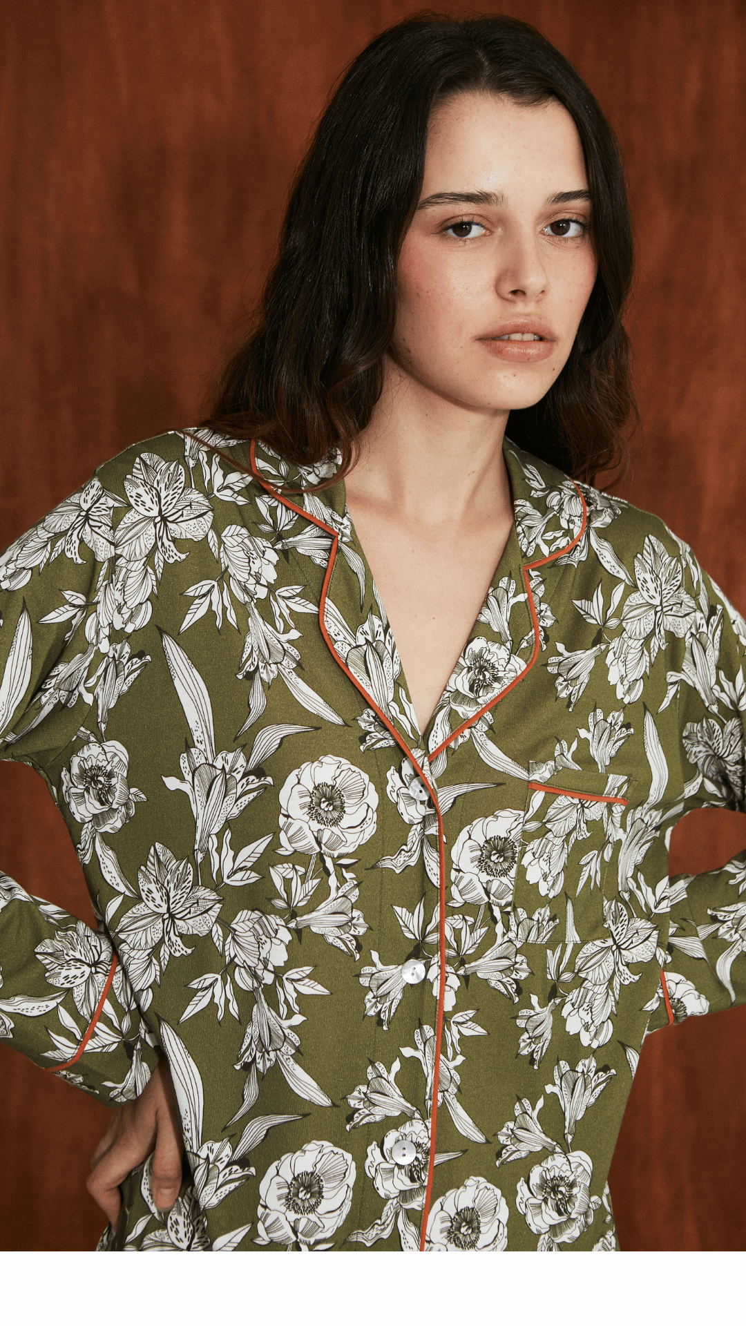 Boyfriend Vera PJ Set Olive Garden