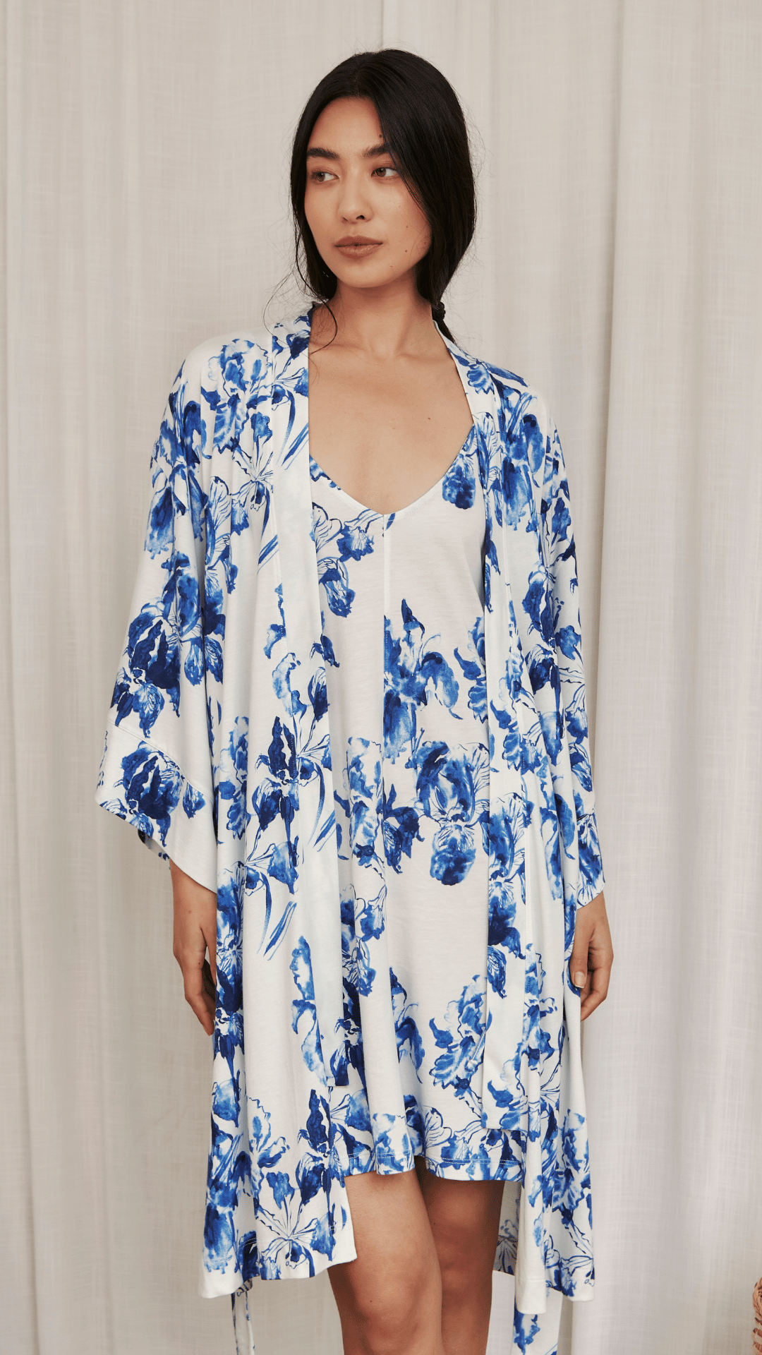 Kimono Midi Iris Blue