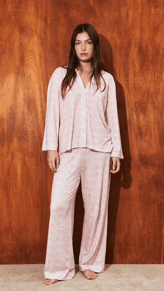 Boyfriend Agnes PJ Set Rose Orbit