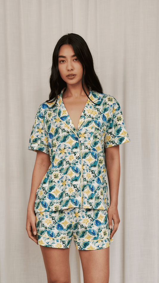 Boyfriend Vera PJ Set Positano