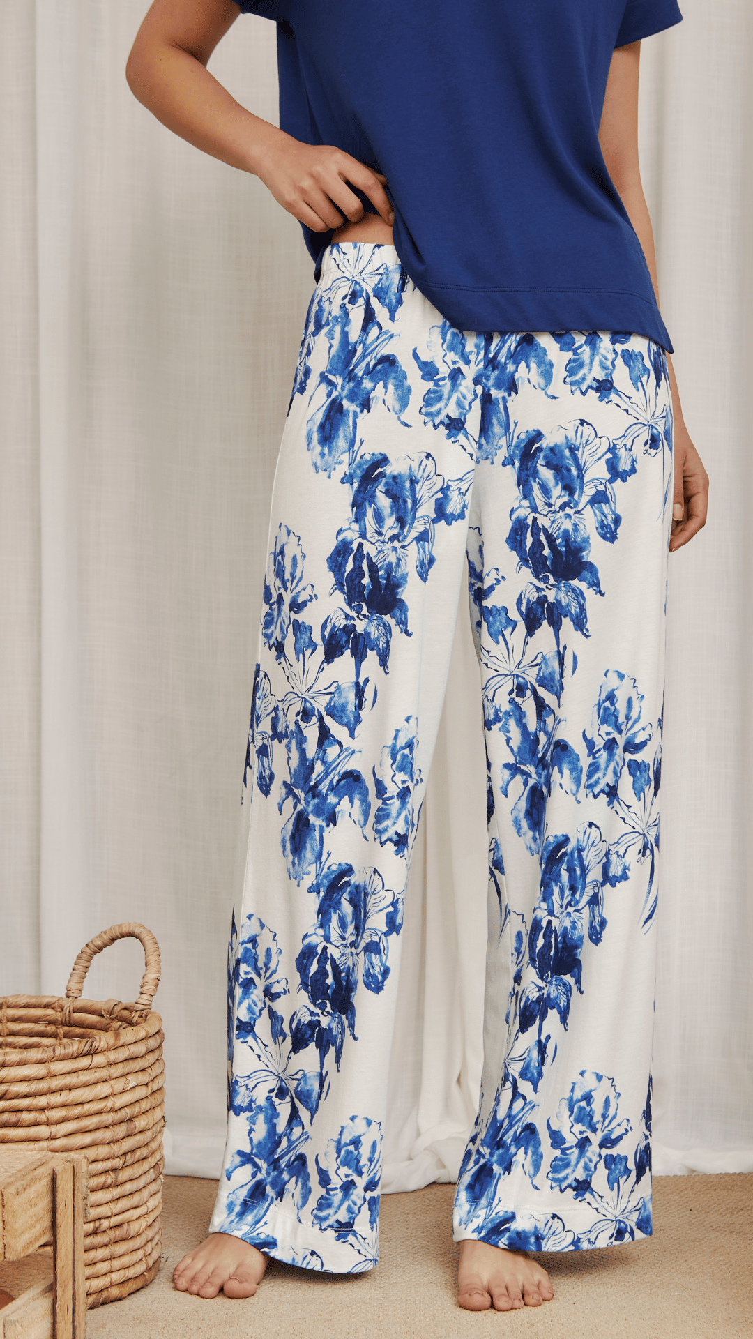 PJ Pant Iris Blue & Top Sapphire Blue